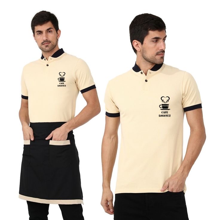 Polo & tablier café marine