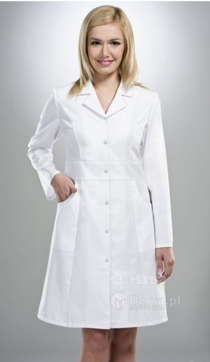 Blouse médicale cintrée blanche