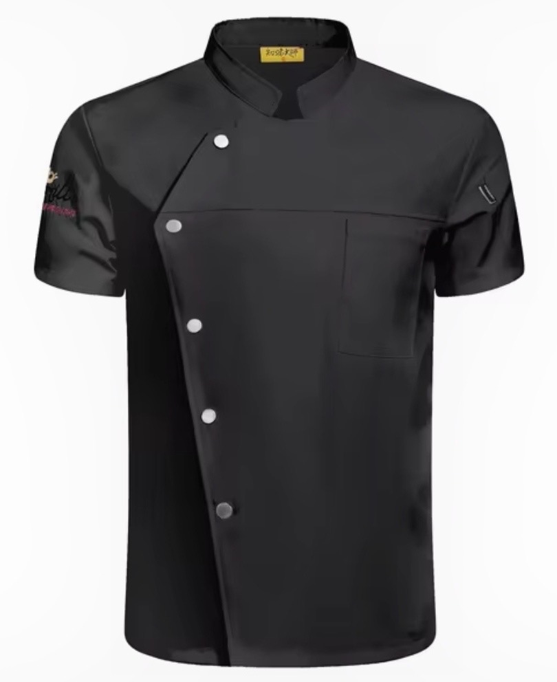 Veste de cuisinier noire
