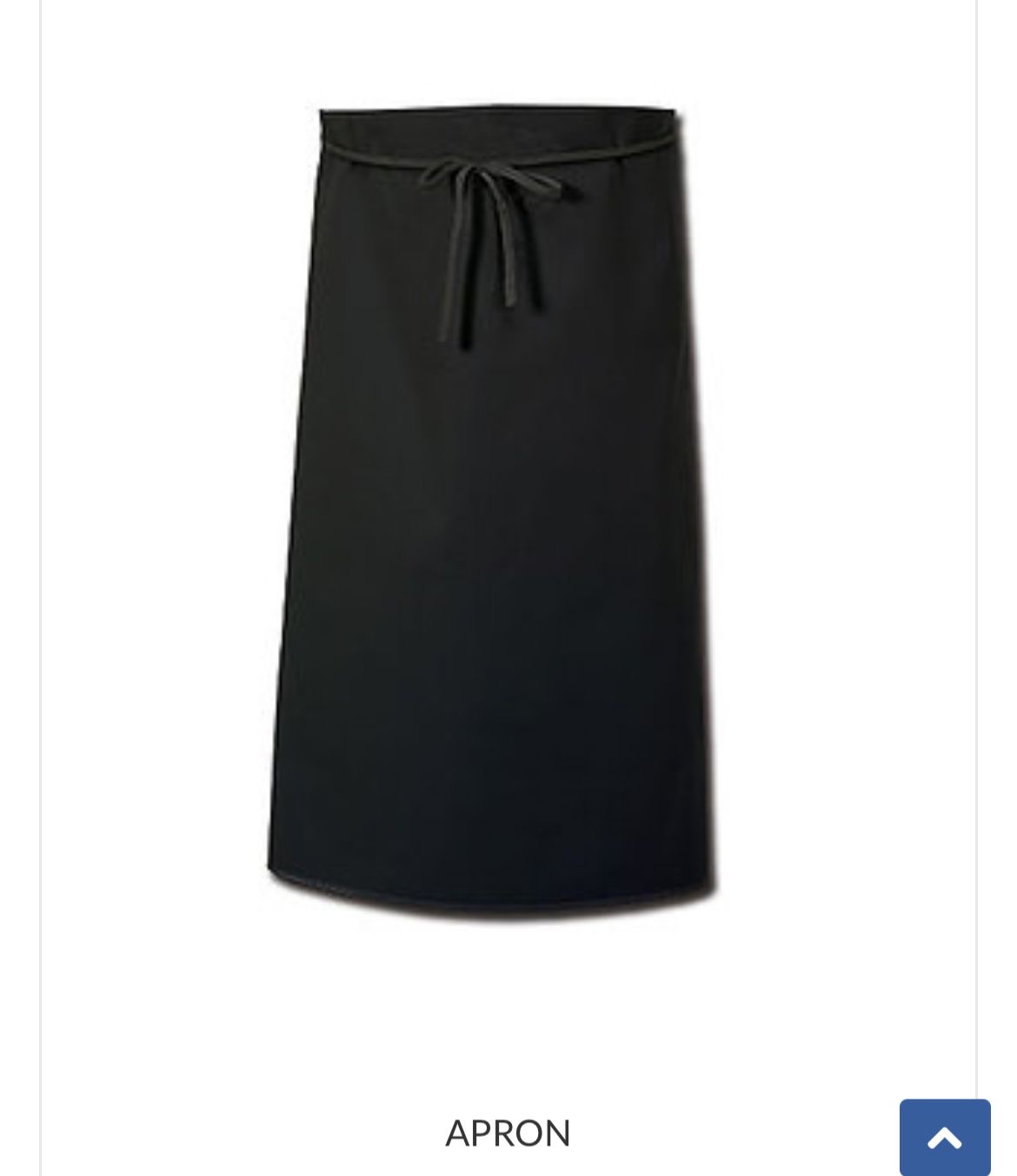 Tablier long noir